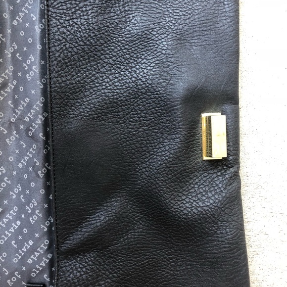 Black and gold large clutch purse - Picture 5 of 5